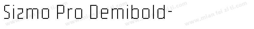 Sizmo Pro Demibold字体转换